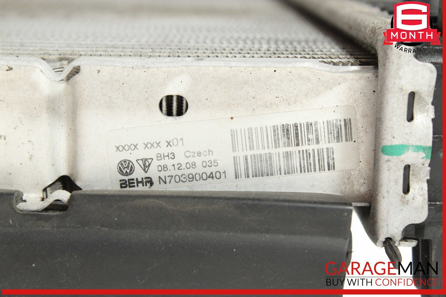 03-06 Porsche Cayenne 955 Engine Motor Cooling Radiator AC A/C Condenser Assy