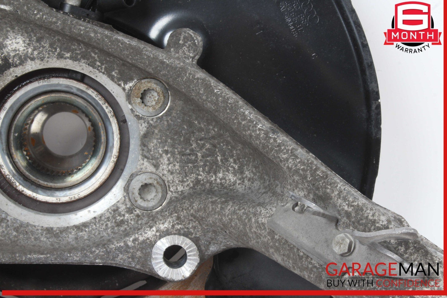 12-17 Audi SQ5 Front Right Side Spindle Knuckle Wheel Hub w/ Disc Rotor OEM