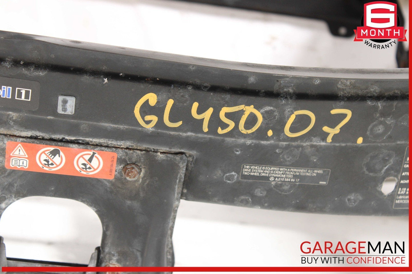 07-12 Mercedes X164 GL450 GL350 Front Reinforcement Bar Radiator Support OEM