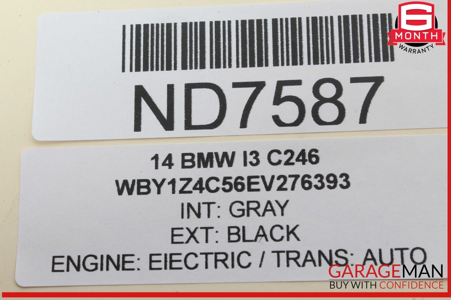 14-21 BMW i3 I01 Hybrid Front Right Side Windshield Wiper Motor 7359450 OEM