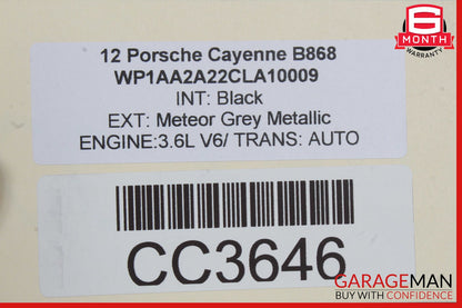 11-18 Porsche Cayenne 958 Front Right Side Seat Upper Cushion OEM