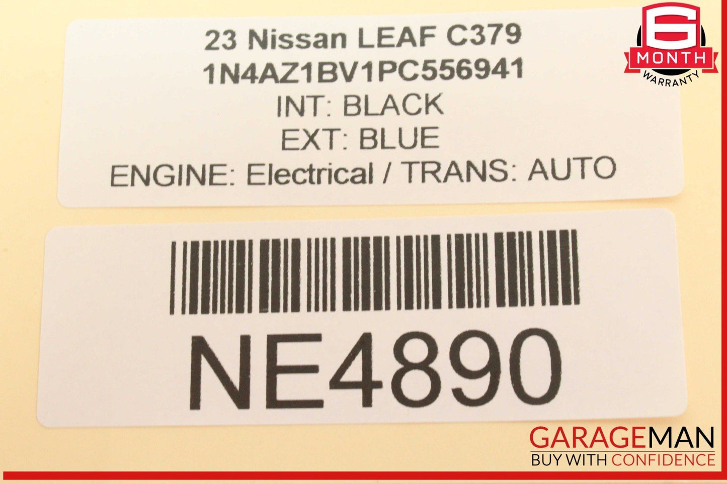 13-24 Nissan Leaf Rear Left Driver Side Window Regulator w/ Motor OEM