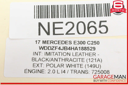 15-20 Mercedes W213 E300 C300 2.0L M274 Engine Thermostat Hose Pipe OEM