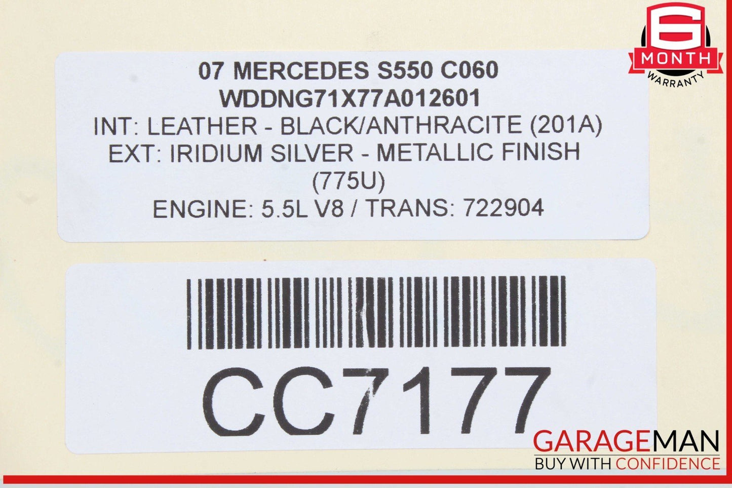 Mercedes-Benz Unknown 2216200072/ A2216200072/ A 221 620 00 72 0072, 2216200191/ A2216200191/ A 221 620 01 91 0191, 2216200291/ A2216200291/ A 221 620 02 91 0291 OEM