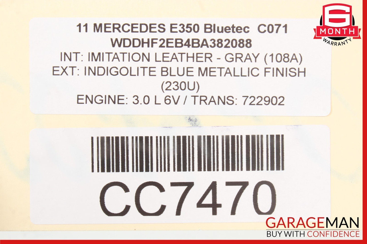 08-18 Mercedes W212 E350 C300 Engine Radiator Cooling Fan Motor Assembly OEM
