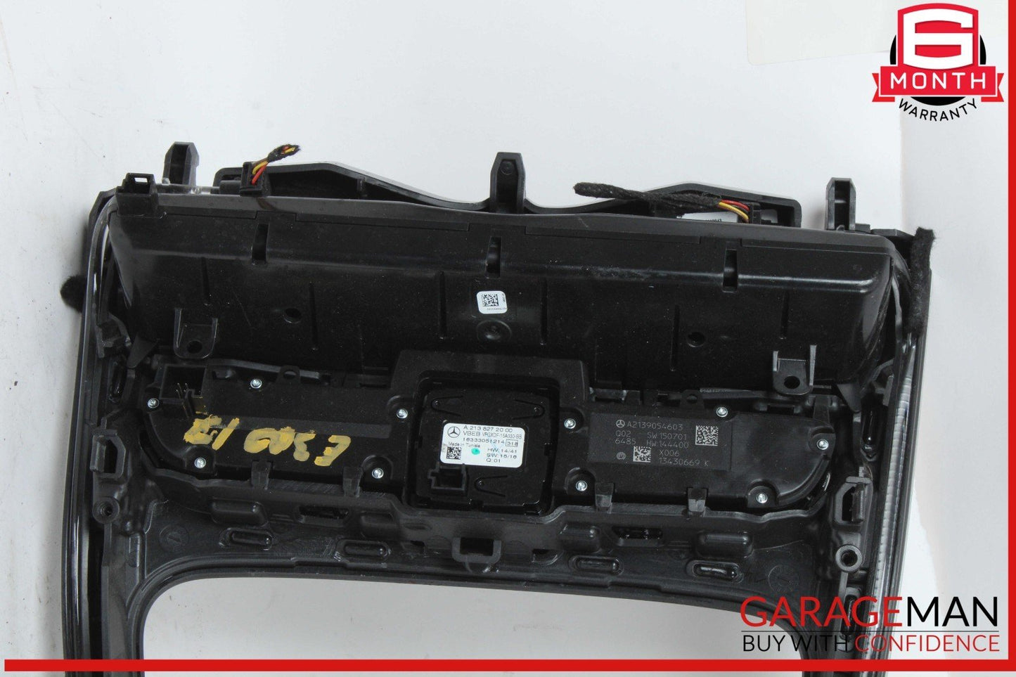 17-19 Mercedes W213 E300 Center Console Trim Assembly Black OEM