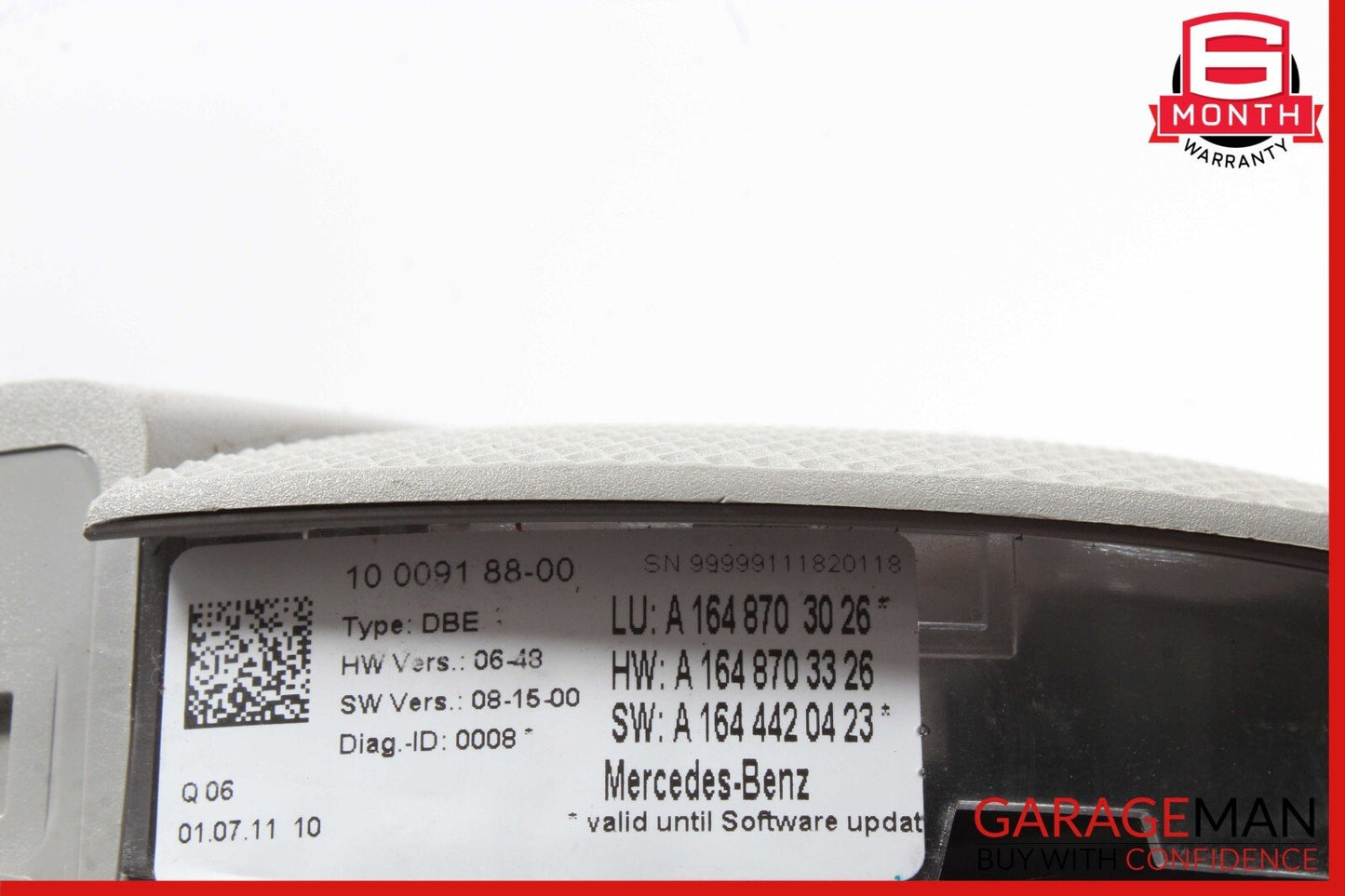 06-13 Mercedes X164 GL450 R500 R63 AMG Front Overhead Dome Light Lamp Gray OEM