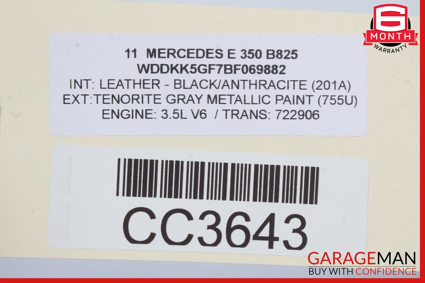 10-13 Mercedes W212 E350 E550 Front Left Driver Side Interior Door Panel OEM
