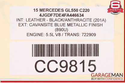 12-19 Mercedes W166 ML63 AMG GLE400 Engine Motor Cooling Radiator Fan Motor OEM