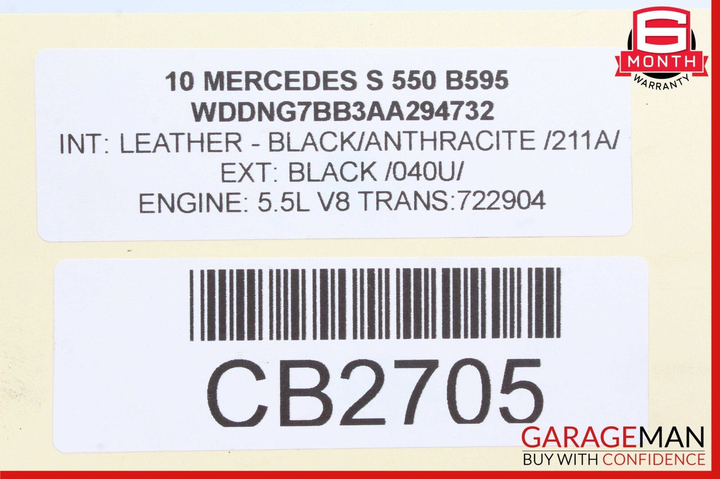 07-14 Mercedes W211  S550 S400 S450 Front Right & Left Brake Calipers Set OEM