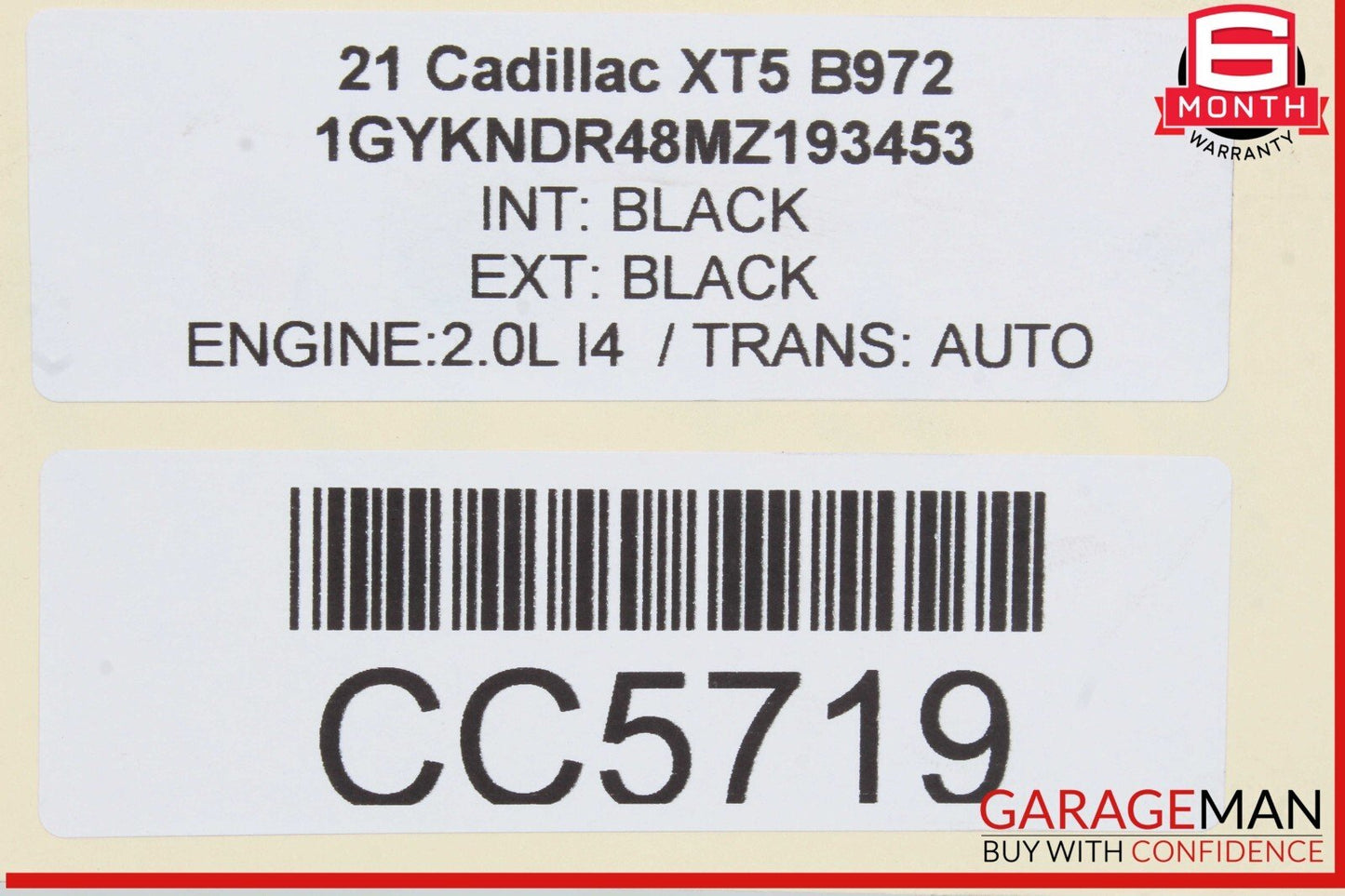 17-23 Cadillac XT5 AWD Rear Subframe Sub Frame Crossmember Cross Member OEM