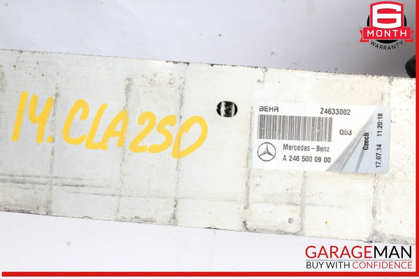 14-20 Mercedes W117 CLA250 M270 Intercooler Air Cooler Radiator OEM