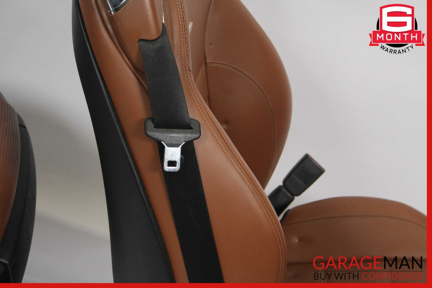 08-14 Mercedes W216 CL63 AMG Complete Front Seat Seats Cushion Assembly Brown