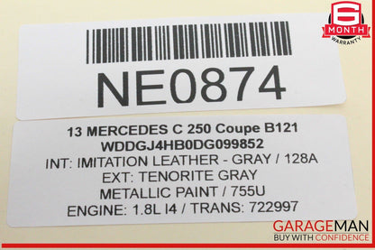 12-14 Mercedes W204 C250 Coupe Center Dashboard Dash Vent Trim Molding Bezel OEM