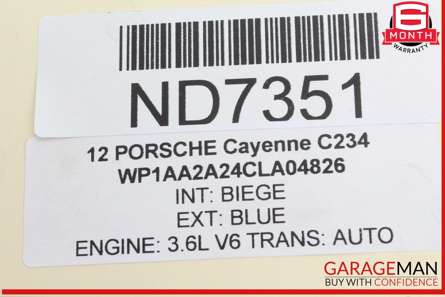 11-14 Porsche Cayenne 958 Rear Left Driver Side Spindle Knuckle Wheel Hub OEM