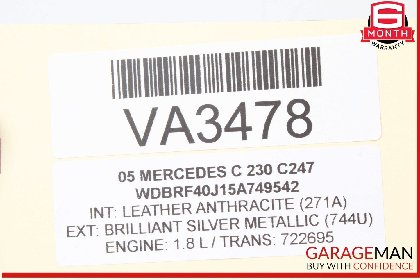 01-07 Mercedes W203 C230 C320 C32 AMG Front Left Side Lower Control Arm OEM