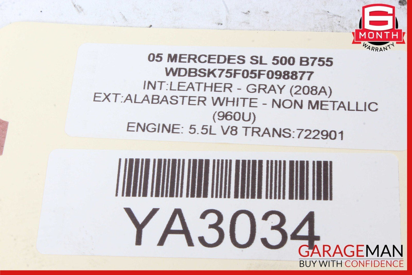 03-06 Mercede R230 SL500 SL55 AMG Front Left Hydraulic Shock Strut Absorber OEM