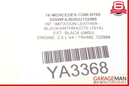 15-21 Mercedes W205 C300 C400 Dashboard Glove Box Compartment Tray OEM