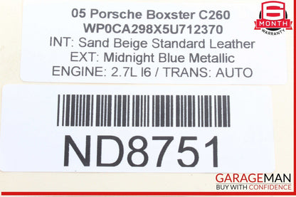 05-12 Porsche Boxter 987 Front Right Wheel Spindle Knuckle Hub Bearing OEM