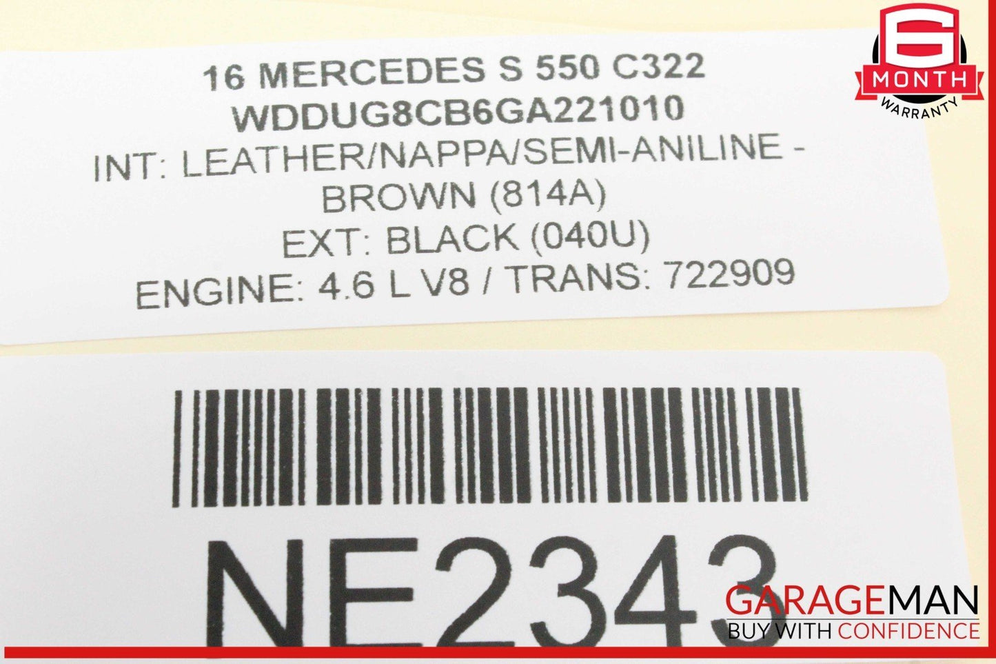 14-17 Mercedes W222 S550 Front Dash AC Heater Temperature Climate Control Panel
