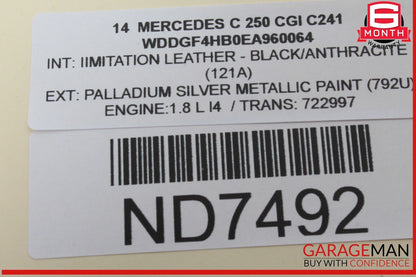 08-14 Mercedes W204 C250 CGI C63 AMG Overhead Dome Light Lamp 2049002004 OEM