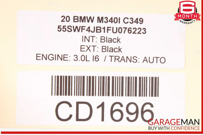 19-24 BMW M340i 330i G20 Rear Left Driver Side Door Cover Panel Black OEM