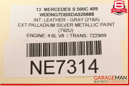 07-13 Mercedes W221 S550 S600 Trunk Lid Locking Hydraulic Pull Down Pump OEM