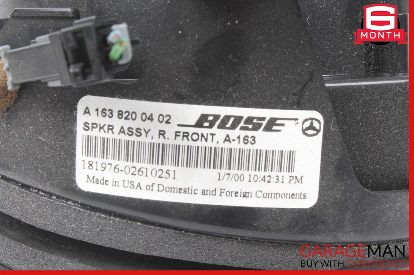 98-05 Mercedes W163 ML320 ML55 AMG Front Right & Left Door Speaker Sound Set OEM