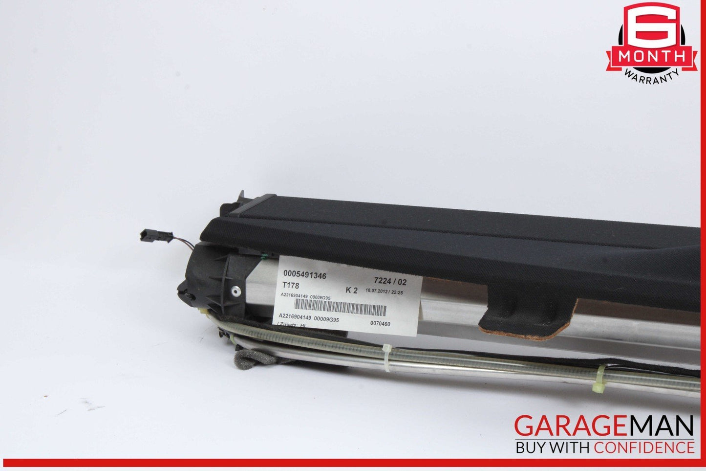 07-13 Mercedes W221 S550 Rear Window Sun Shade Screen Roller Blind w/ Trim OEM