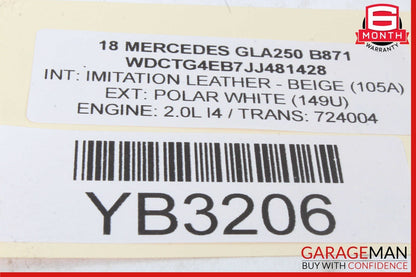 14-20 Mercedes X156 GLA250 Master Cylinder Power Brake Booster Assy