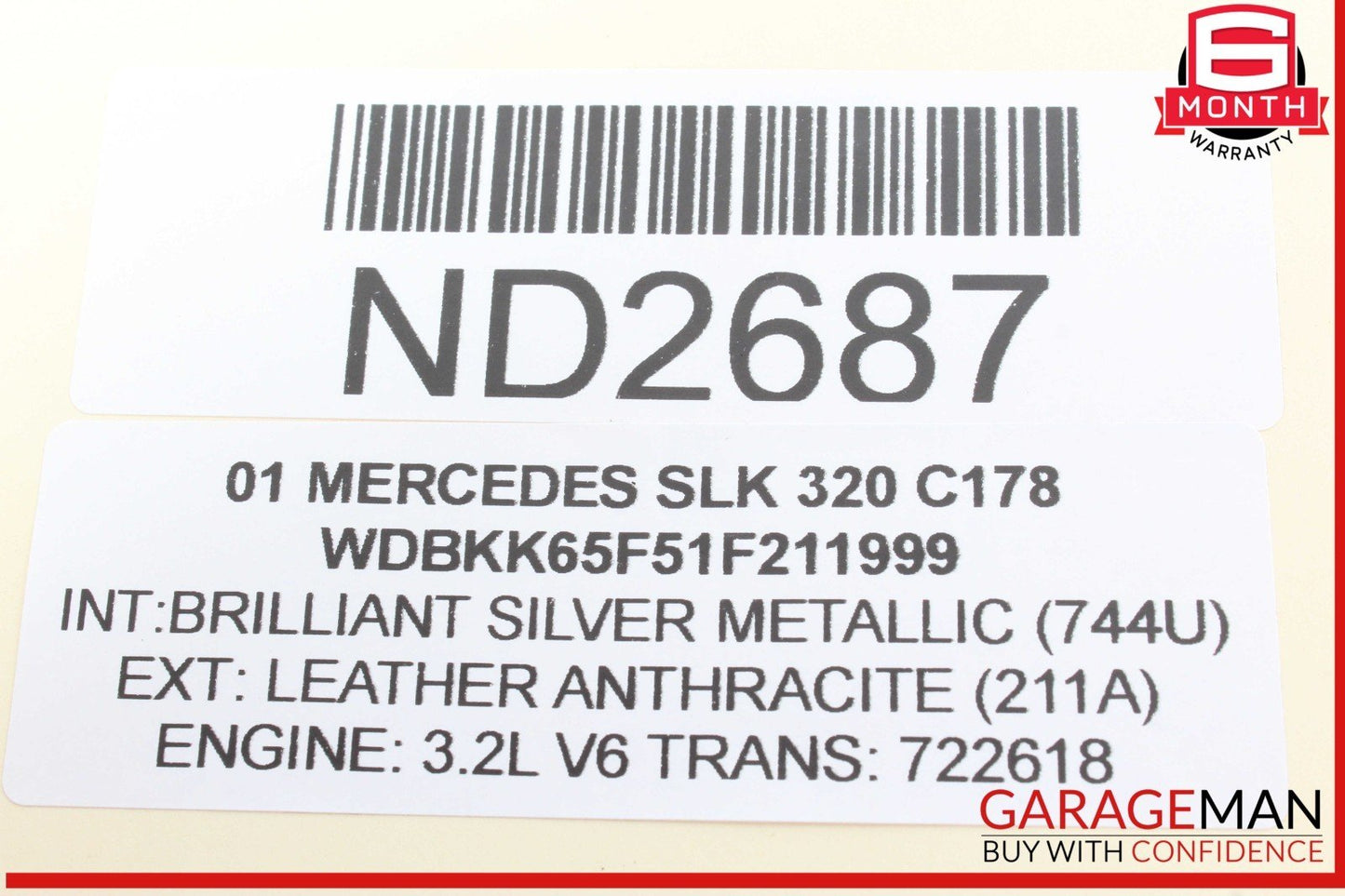 01-04 Mercedes R170 SLK320 SLK230 Front Column Cruise Control Switch Lever OEM
