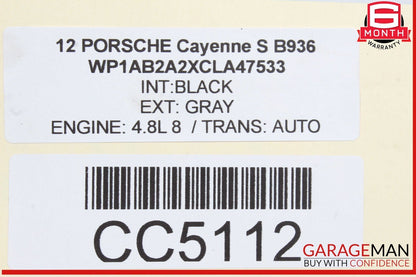 11-18 Porsche Cayenne 958 / Touareg Rear Subframe Sub Frame Crossmember OEM