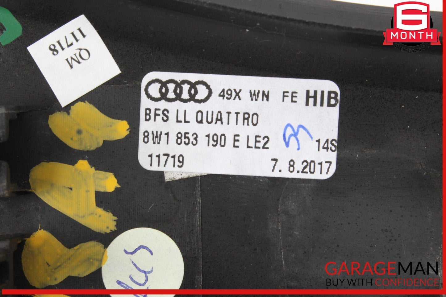 17-24 Audi A4 Quattro Right Dash Dashboard Panel Trim Molding 8W1853190E OEM