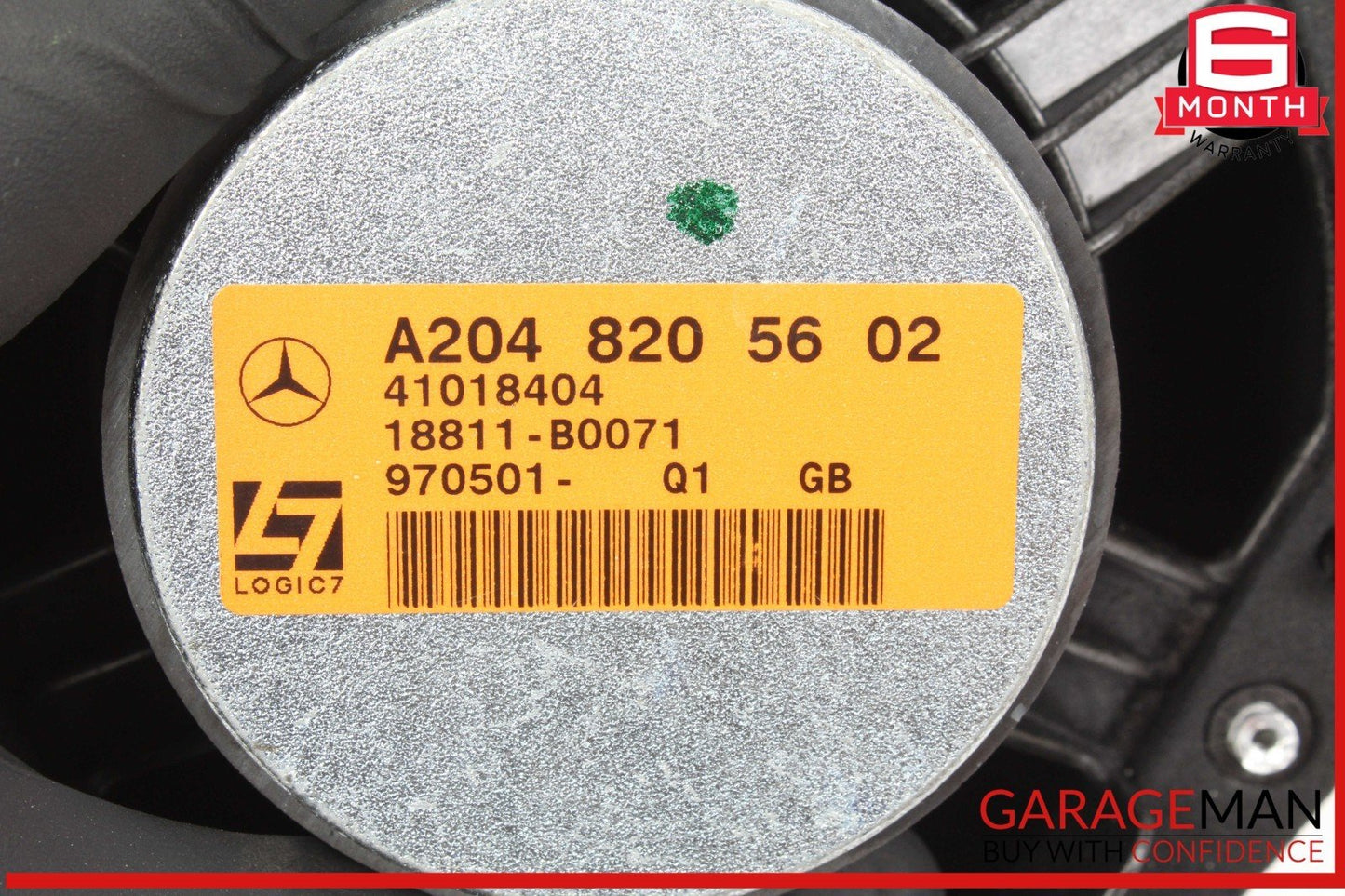 08-18 Mercedes W204 C250 C300 Rear Door Audio Speaker Logic 7 Set of 2 OEM