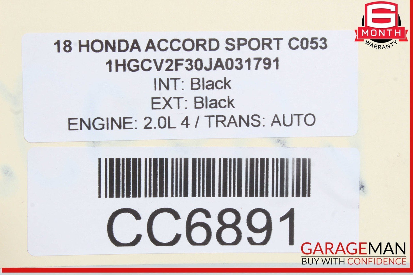 18-22 Honda Accord Dashboard Dash Instrument Panel Assembly OEM