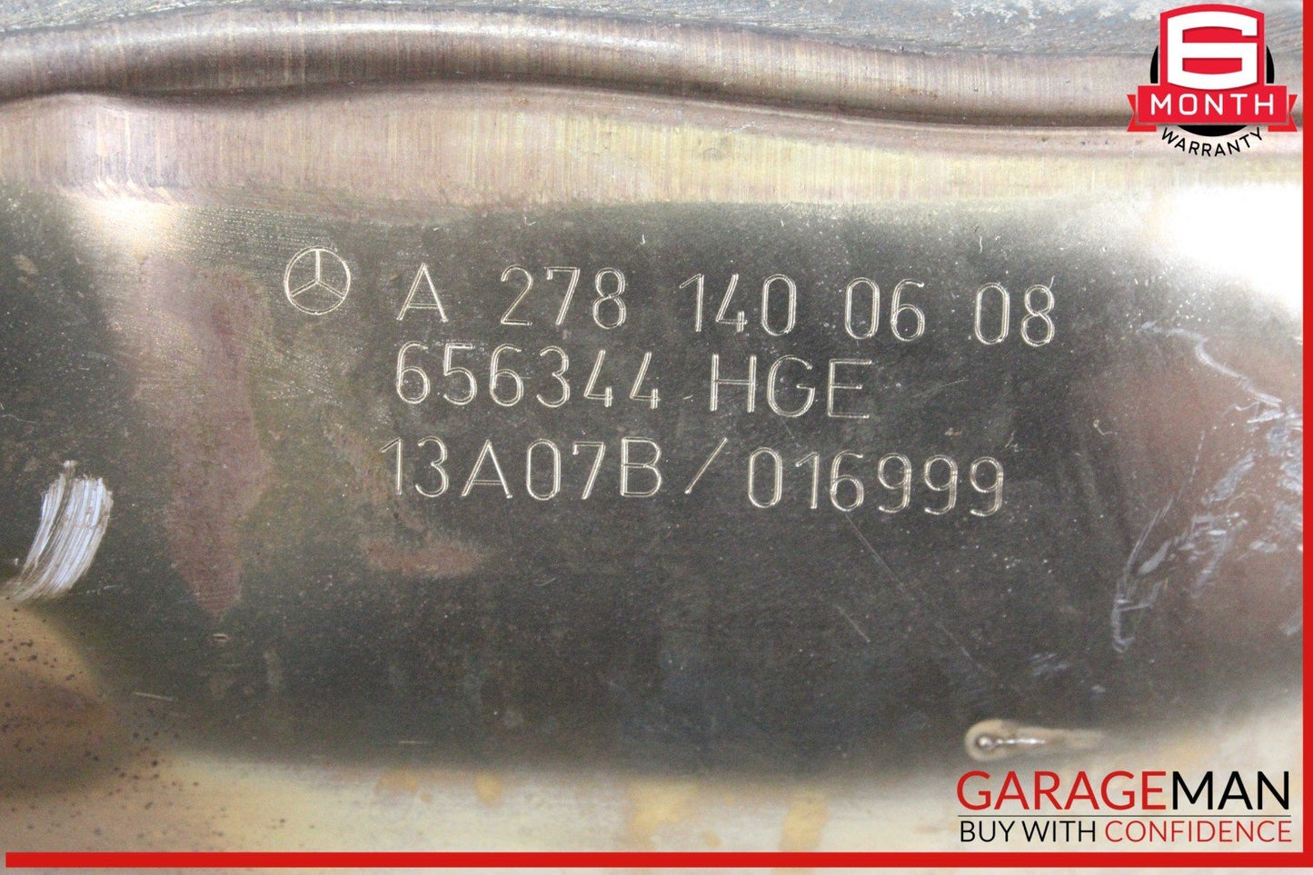12-19 Mercedes X166 GL450 Engine Exhaust Front Pipe Right Side 2781400608 OEM
