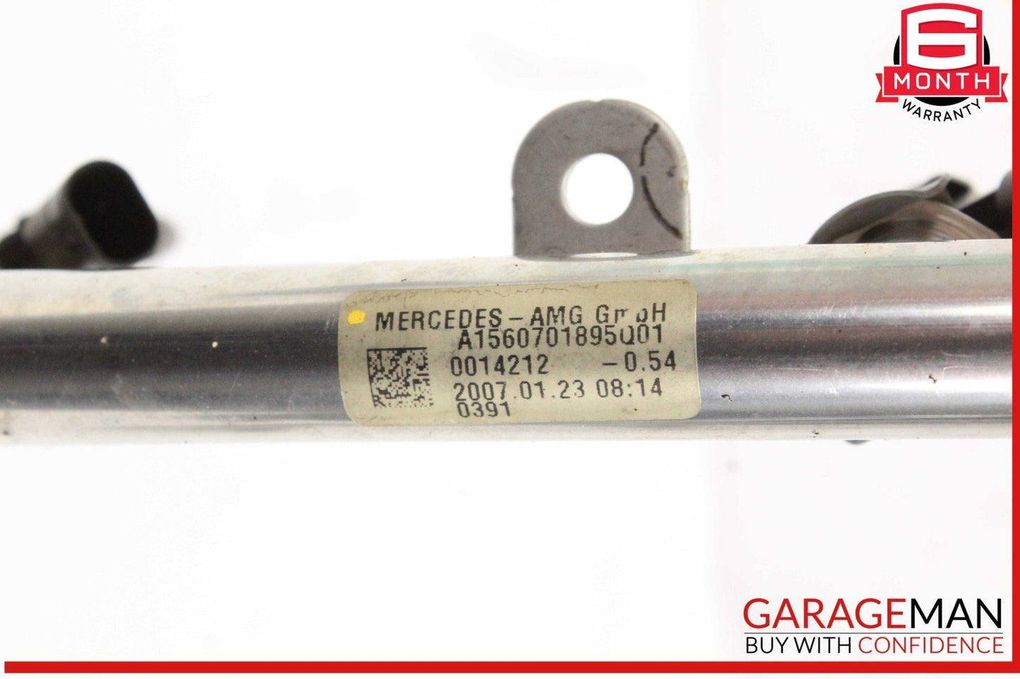 07-15 Mercedes CLS63 AMG W219 Fuel Injector Rail w/ Injectors 1560701895