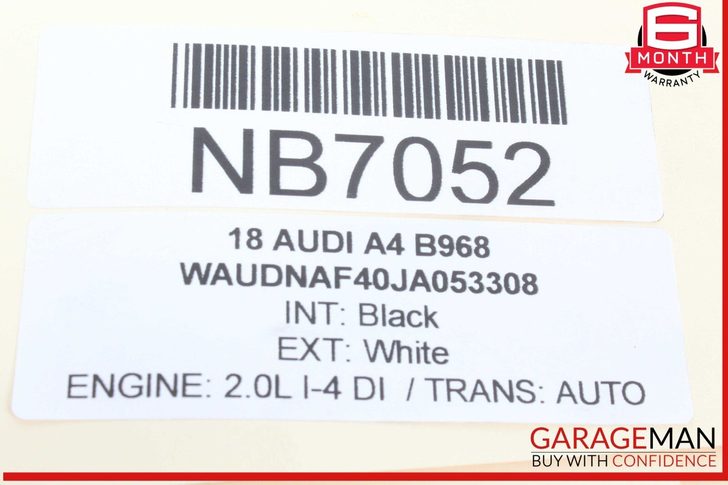 17-19 Audi A4 Front Windshield Wiper Transmission Linkage w/ Motor 8W1955023A
