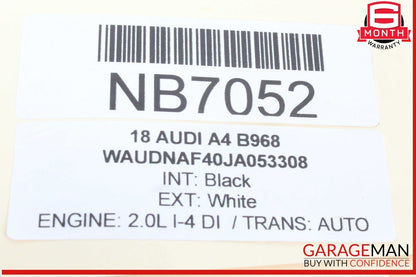 17-19 Audi A4 Front Windshield Wiper Transmission Linkage w/ Motor 8W1955023A