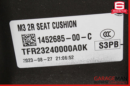 17-23 Tesla Model 3 Rear Second Row Lower Seat Cushion 1452685-00-C OEM