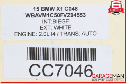 12-15 BMW X1 Front Left Driver Side Door Shell White OEM