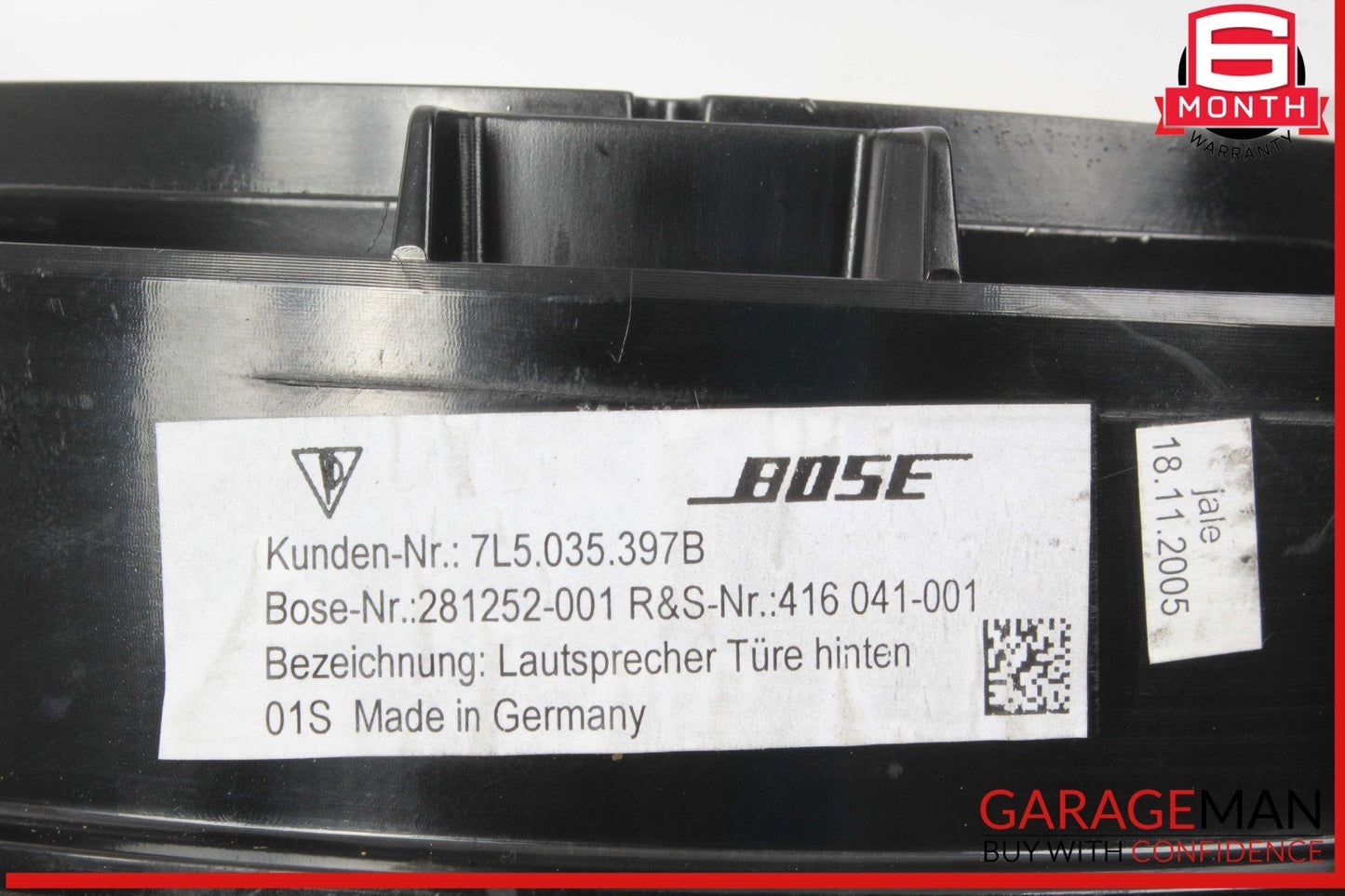 03-10 Porsche Cayenne 955 957 Bose Rear Left & Right Side Door Speaker Set OEM