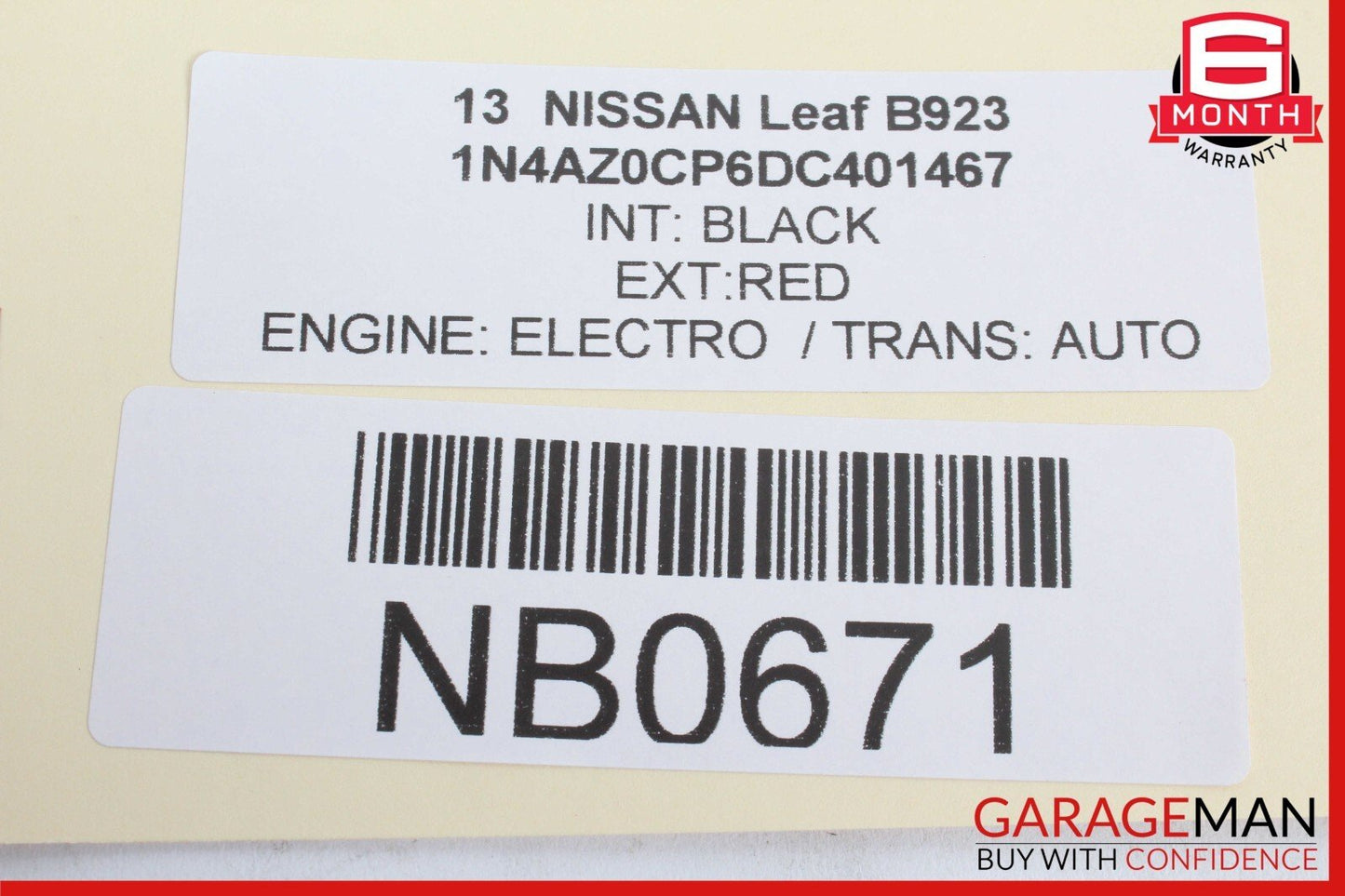 13-17 Nissan Leaf Steering Wheel OEM 48430-3NF1A