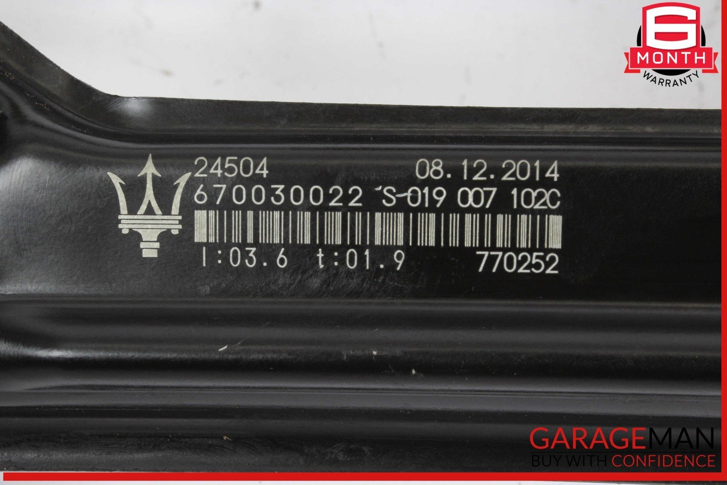 14-22 Maserati Ghibli Rear Right Side Window Regulator Motor OEM