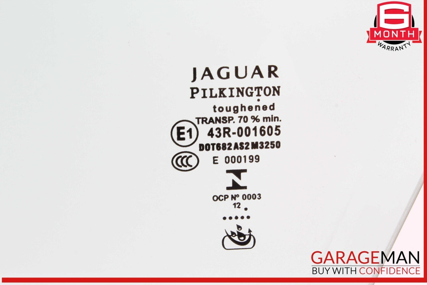 09-15 Jaguar XF Front Left Driver Side Door Window Glass OEM