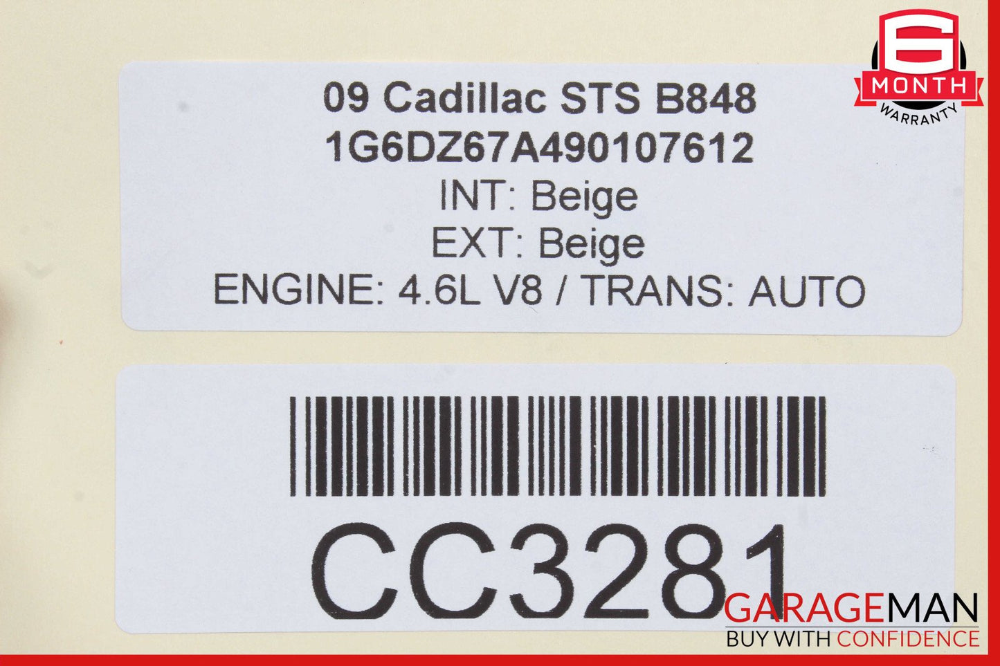 05-10 Cadillac STS Complete Engine Motor Block Assembly OEM 165k