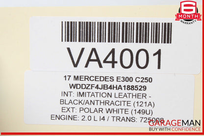 15-20 Mercedes W213 E300 C350e Right Side Exterior Door Handle Keyless Go OEM