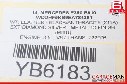 10-18 Mercedes W212 E350 E63 AMG Rear Fuse Relay Box SAM Signal Acquisition OEM
