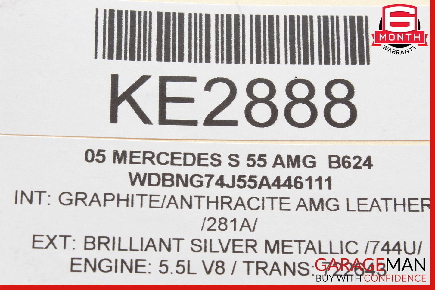 00-06 Mercedes W220 S55 CL500 Rear Left Upper Control Arm 2203521205 OEM