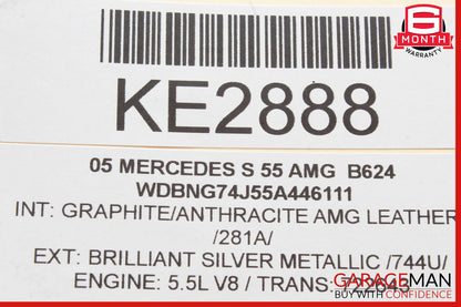 00-06 Mercedes W220 S55 CL500 Rear Left Upper Control Arm 2203521205 OEM